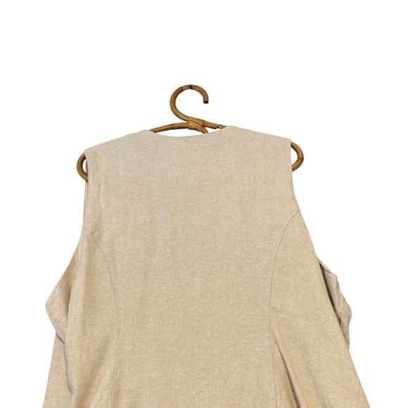 Old Navy | Linen Blend Side Tie Wrap Vest Size XXL - Picture 8 of 13